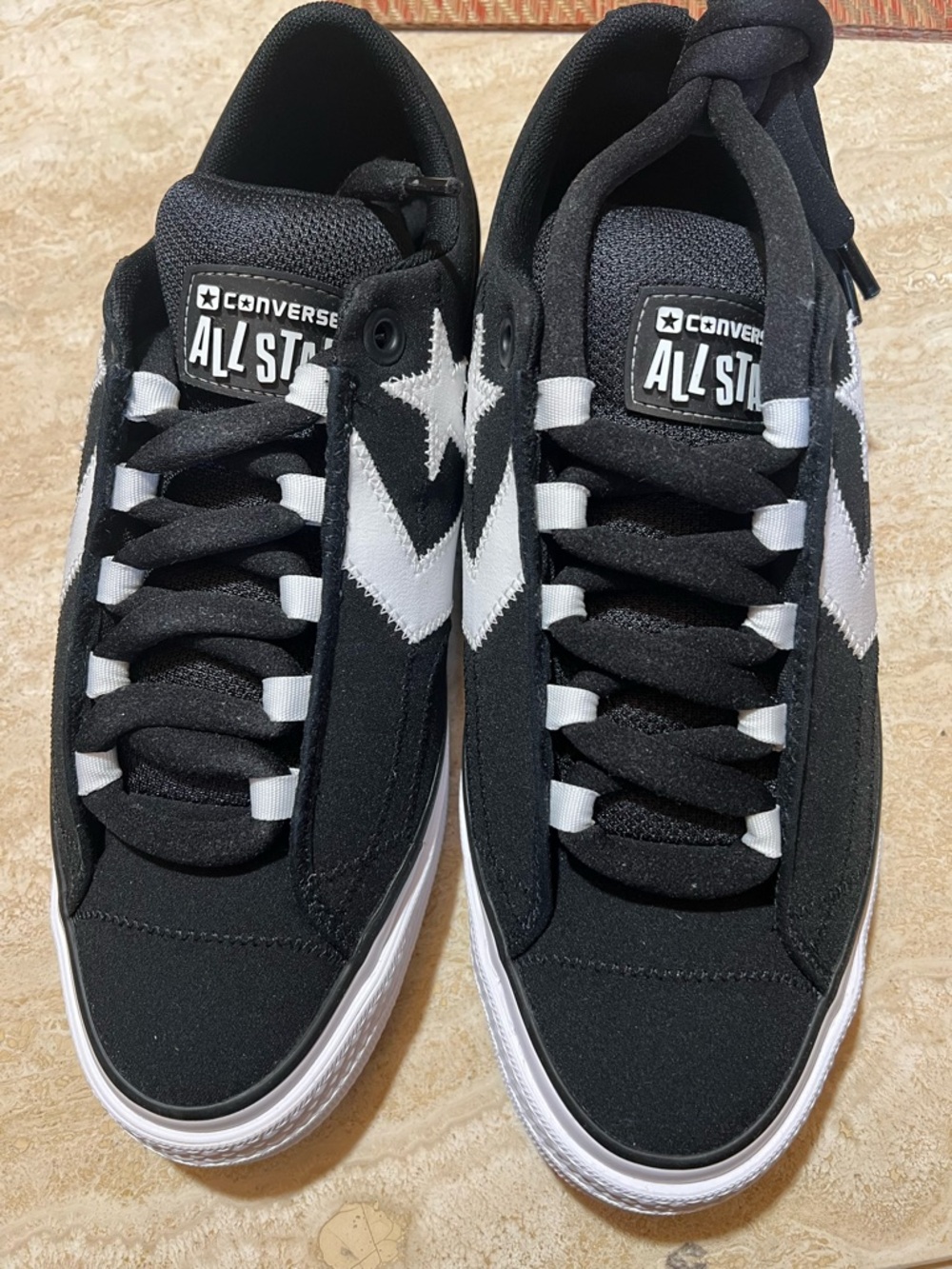 Converse Black & White Star Player Low Top Sneakers